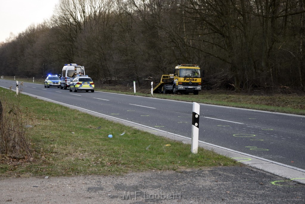 Schwerer VU Krad Fahrrad Koeln Porz Alte Koelnerstr P289.JPG - Miklos Laubert